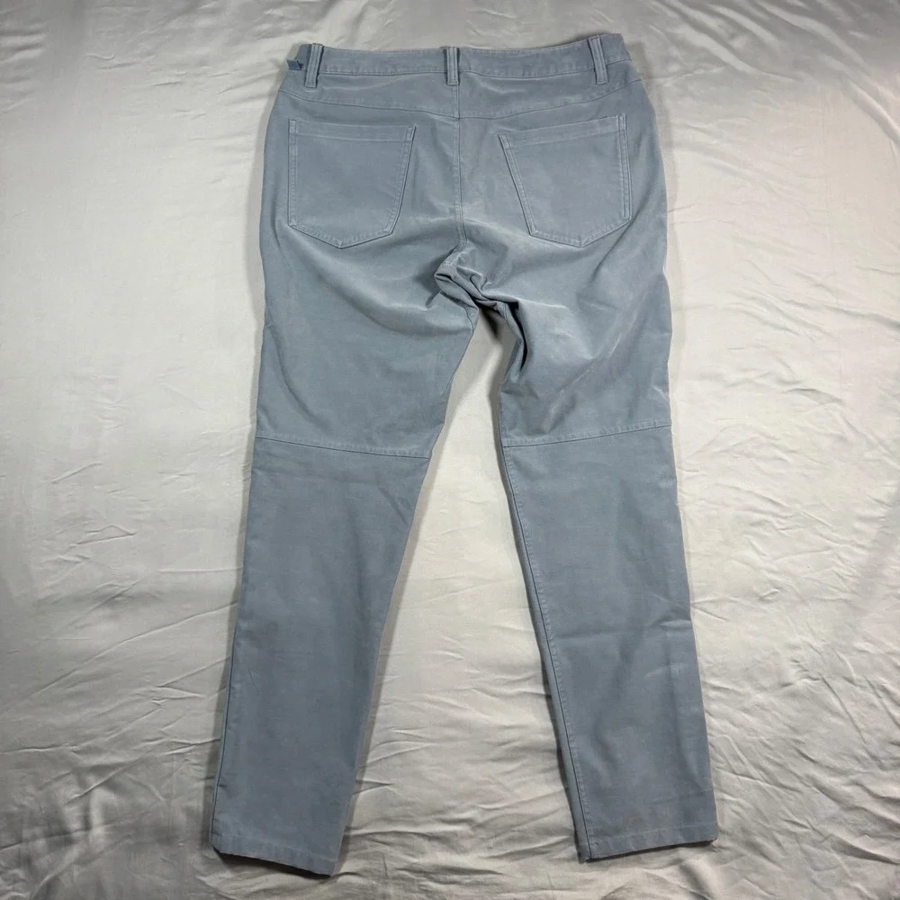 Lululemon ABC Pant Slim 5 Pocket Technical Canvas Slate Blue Grey Mens 33